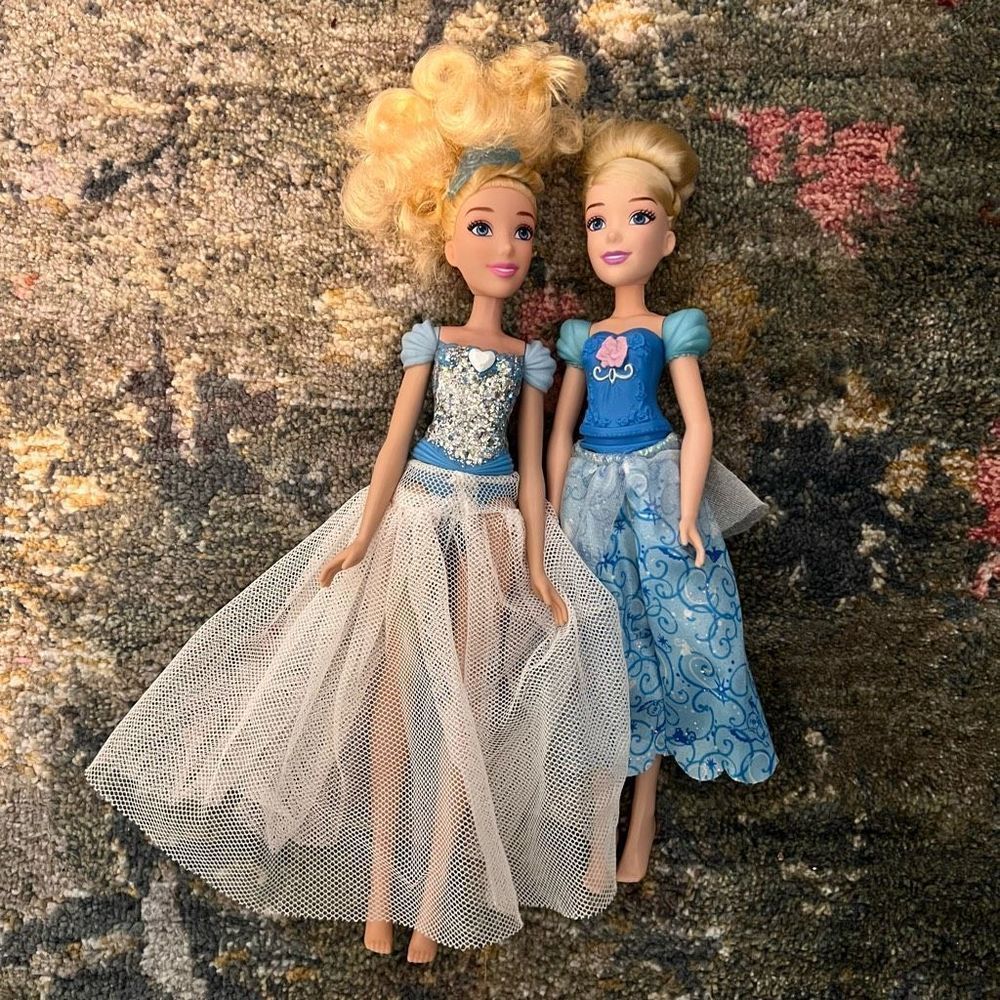 Lot of two Disney Cinderella dolls